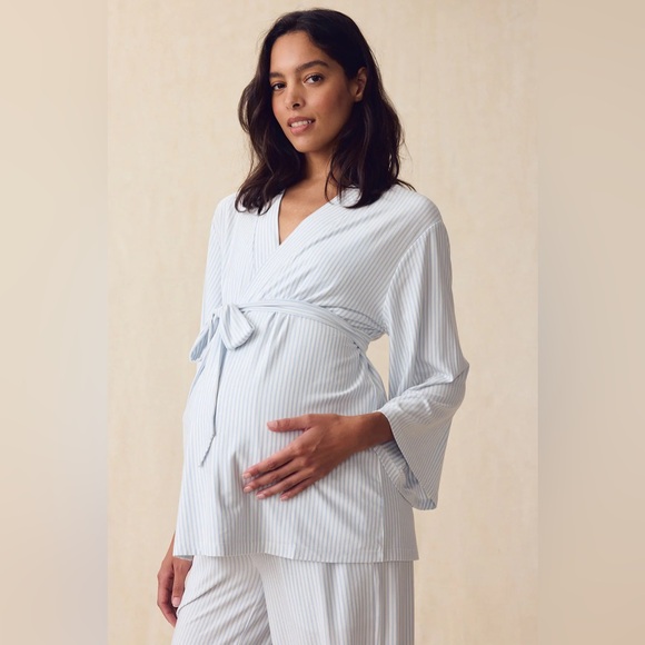 LAKE Other - LAKE Pajamas | Maternity DreamModal™ Kimono Three-Piece Set in Fog